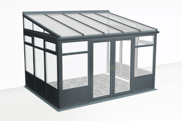 Photo n°1 of the MANCHESTER V3 Conservatory with Solid Base