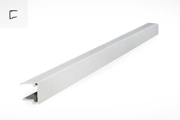 Photo n°1 of the U16/32P PVC Closure Profile for Panels