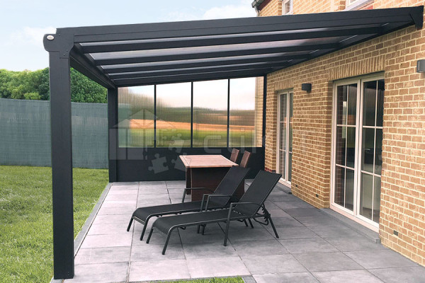 Photo n°6 of the Mixed Side Panel for Pergola