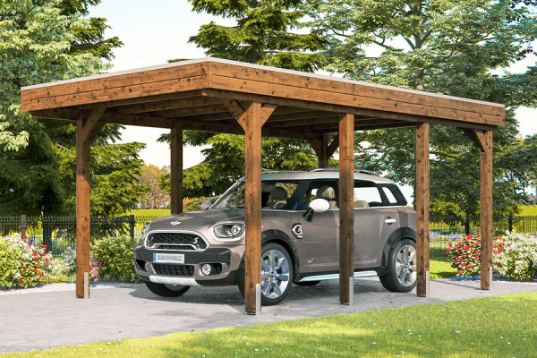 Photo n°4 of the FRIESLAND Self-Supporting Wood Carport