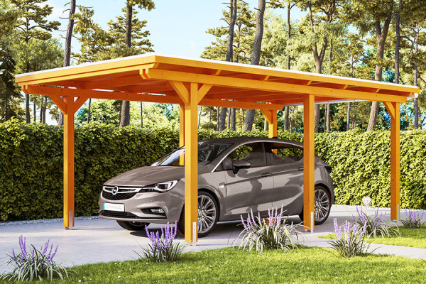 Photo n°2 of the EMSLAND Self-Supporting Wood Carport