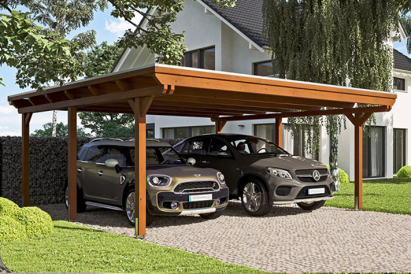 Photo n°1 of the EMSLAND XL Self-Supporting Wood Carport