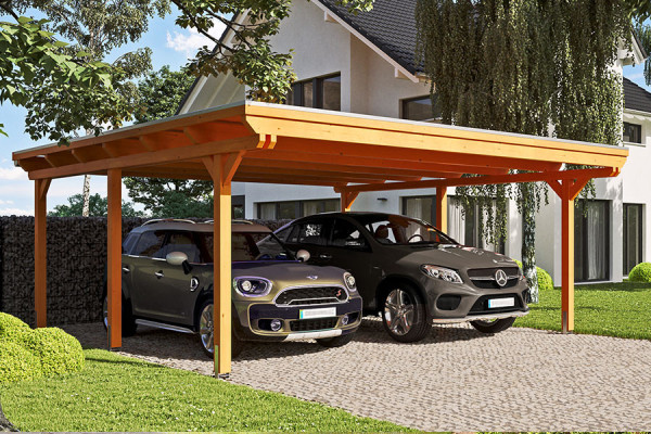 Photo #2 of the EMSLAND XL Freestanding Wooden Carport