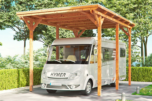 Photo #2 of the EMSLAND CARAVAN Freestanding Wooden Carport