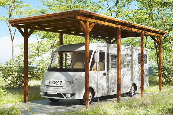 Photo #6 of the EMSLAND CARAVAN Freestanding Wooden Carport