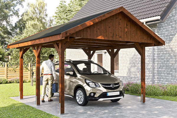Photo #4 of the WALLGAU Freestanding Wooden Carport