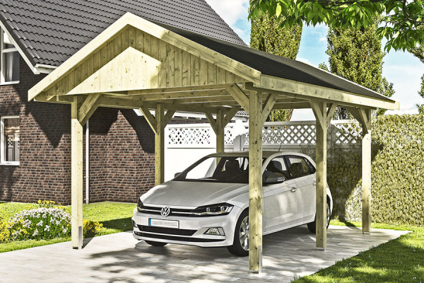 Photo no. 3 of the WALLGAU Freestanding Wood Carport