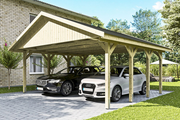 Photo no. 3 of the WALLGAU XL Freestanding Wood Carport