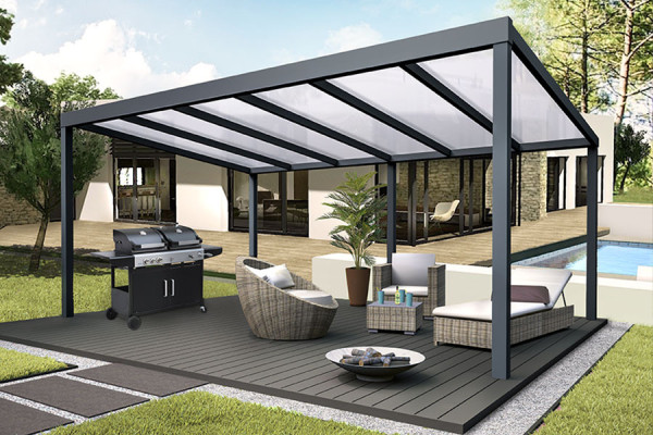 Photo #1 of the CLIMALUX Freestanding Aluminum Pergola