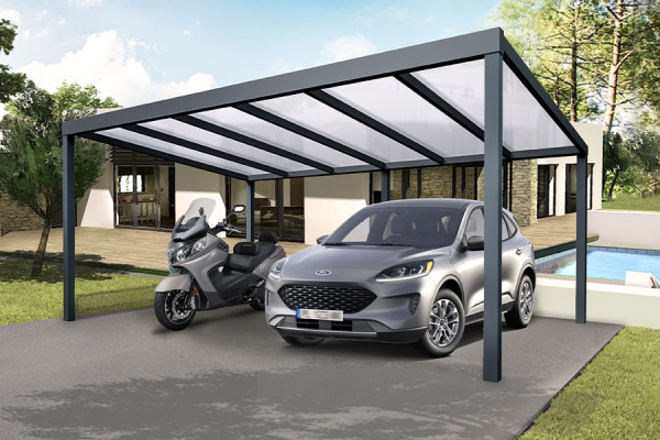 Carport Aluminium CLIMALUX Autoporté en Kit et Sur-Mesure