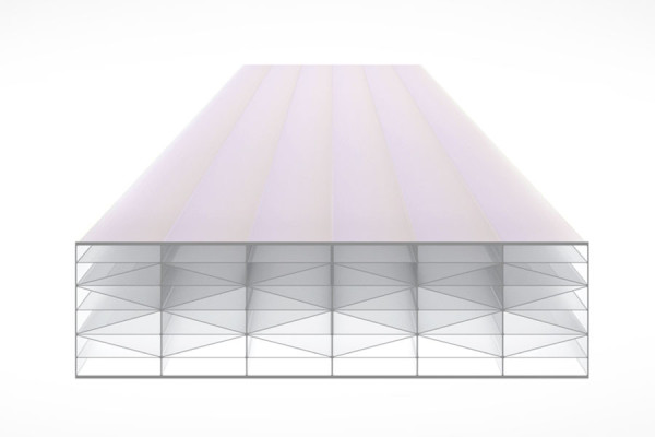 Diagram of the 32mm PRIMALITE Clear Heat-resistant Polycarbonate Sheet