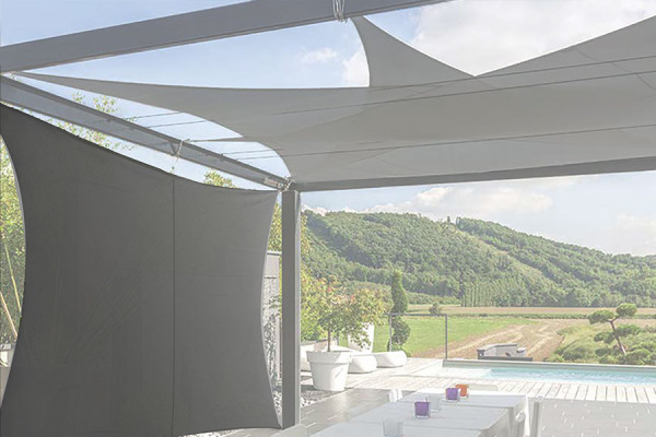 Photo #1 of the Rectangular Retractable Shade Sails