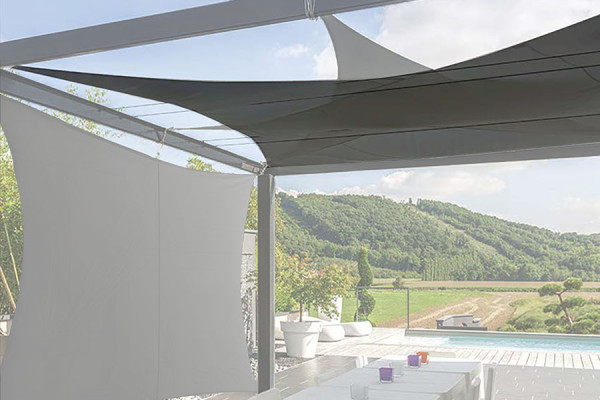 Photo #1 of the Square Retractable Shade Sails