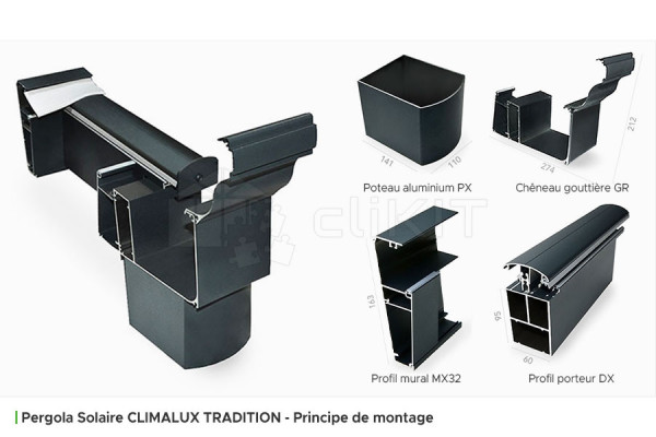 Assembly Principle of the TRADITION Solar Carport