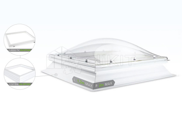 Diagram of DOMELITE Roof Dome