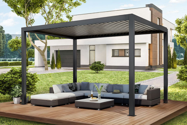 Photo no. 1 of the EOLITE Freestanding Bioclimatic Pergola