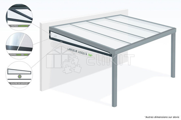 Diagram of Side Trapeze for Pergola