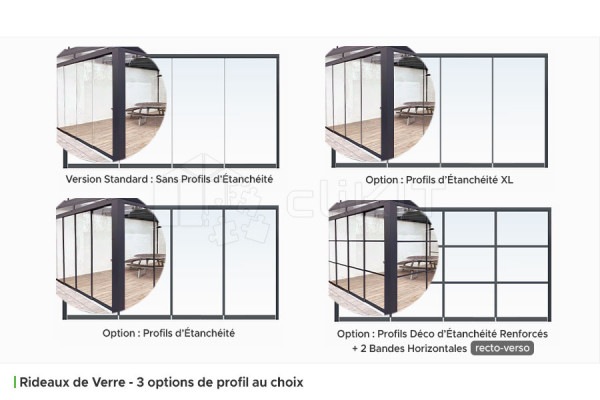 Sealing Profiles of the Glass Balcony Enclosure and Protection