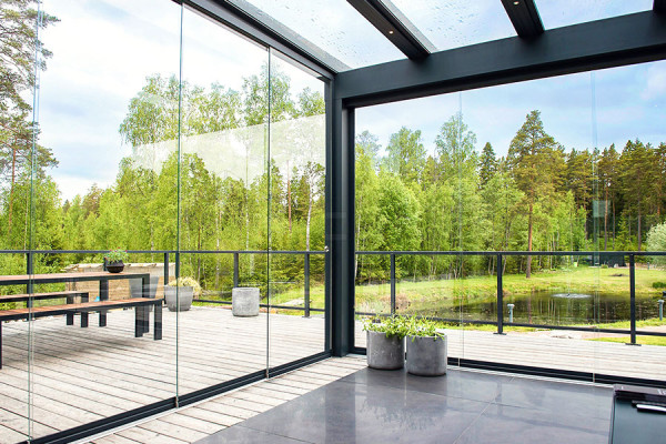 Photo n°7 de la Fermeture en Verre pour Pergola