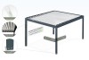 Diagram of the EOLITE Freestanding Bioclimatic Pergola