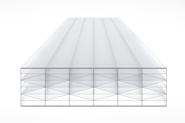 Schéma de la Plaque Polycarbonate 32mm TOP-X11 Opal