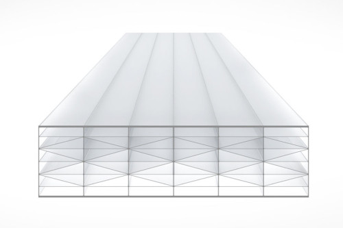 Diagram of the 32mm TOP-X11 Opal Polycarbonate Sheet