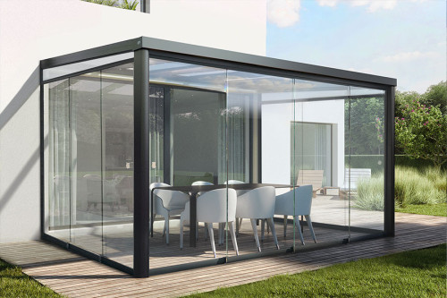 Photo n°1 of the Glass Enclosure for Pergola