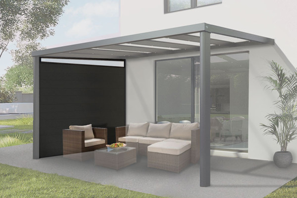 Photo n°1 of the Solid Side Panel for Pergola