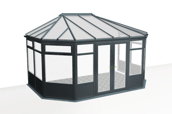 Photo n°1 de la Véranda GREENWICH V3 Soubassement plein