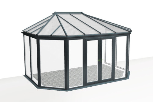 Photo n°1 de la Véranda GREENWICH V4 Vitrage sans Imposte