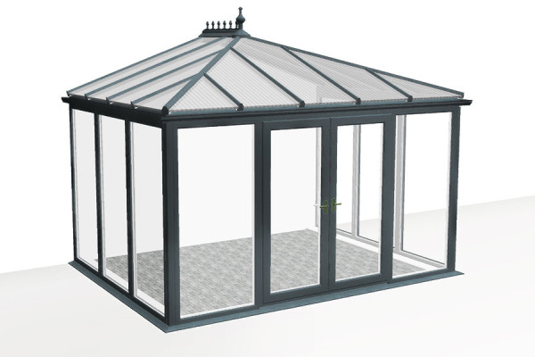 Photo n°1 de la Véranda BRIGHTON V4 Vitres sans Imposte