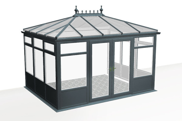 Photo n°1 of the NOTTINGHAM V3 Conservatory – Solid Base Panel