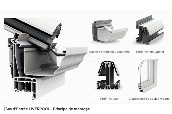 Assembly Principle of the LIVERPOOL V2 Entry Airlock Full Glazing